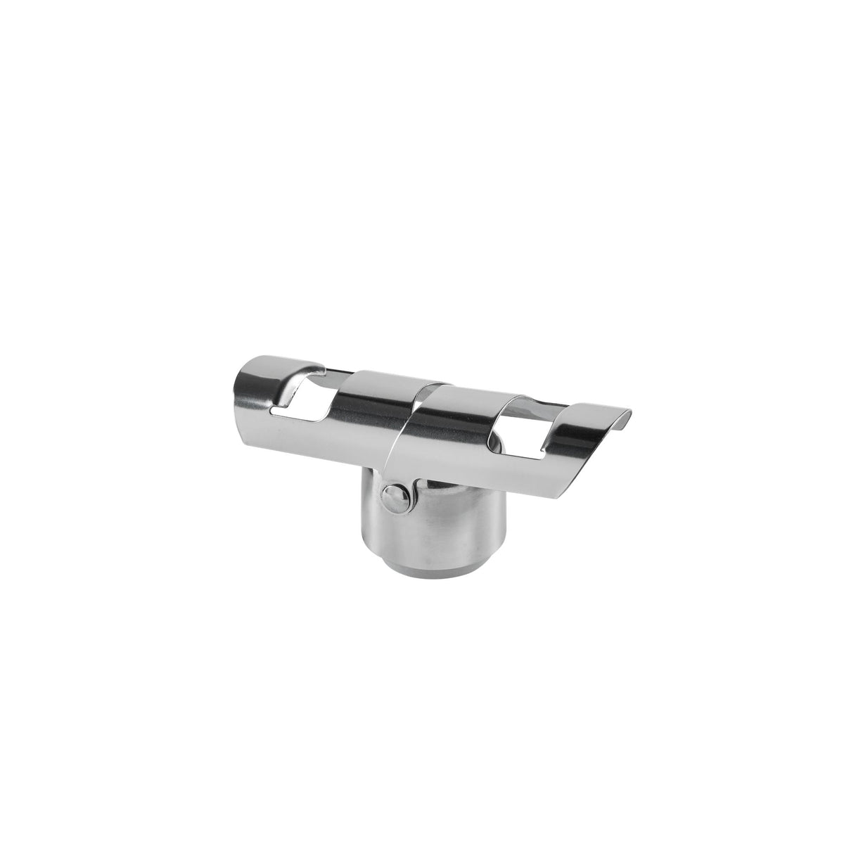 Tappo Per Champagne Laguiole | In Acciaio Inox E Legno Pakka Marrone | Design Originale A Forma Di Coltello