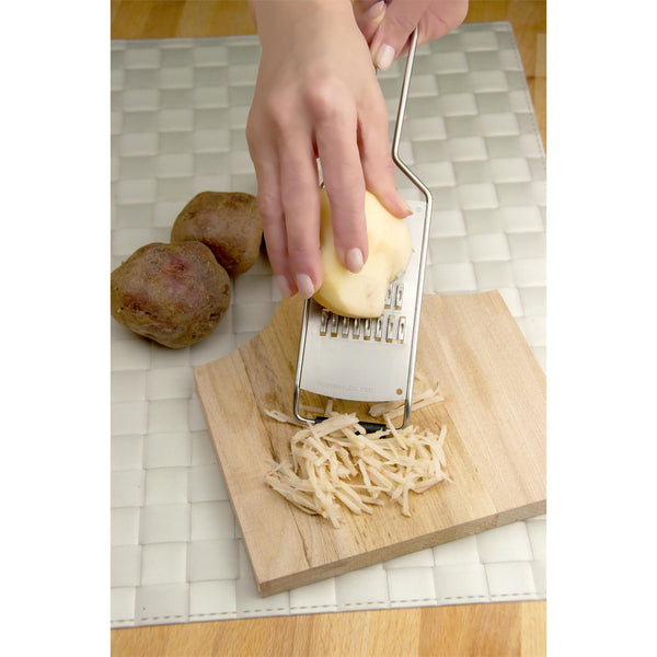 GRATTUGIA MANUALE PER Patate Acciaio Inox Strofinatrice Robot Da Cucina Con 5 Tamburi EUR 39,65 - Foto 4