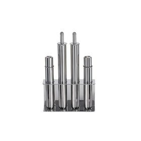 FILARE SET 4 PZ OLIO ACETO MACINA SALE EPEPE BASE IN ACCIAIO SCATOLA OLIPAC