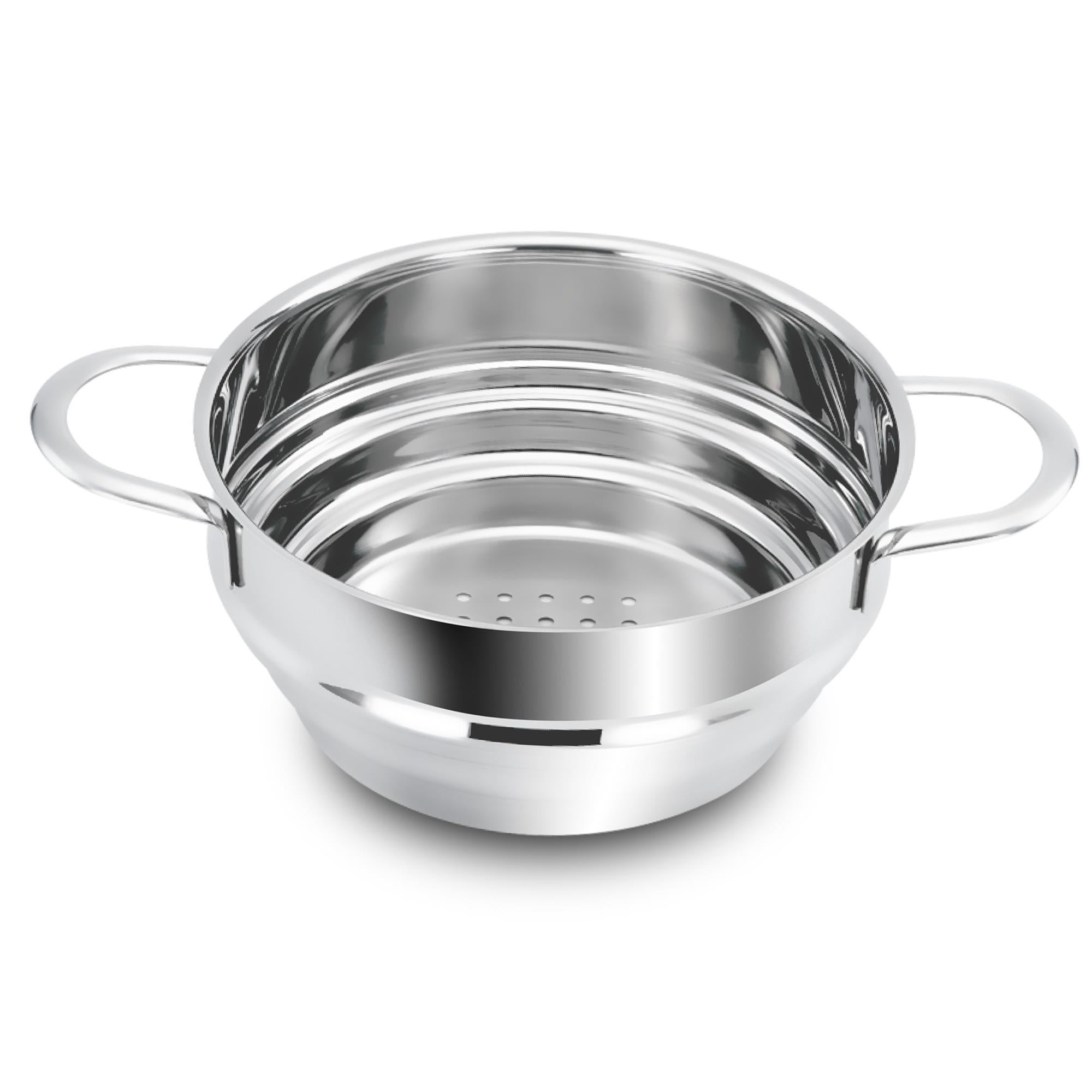 Moneta Vaporiera Connection Base 20cm - Casseruola E Vaporiera In Alluminio Antiaderente, Made In Italy - Foto 3